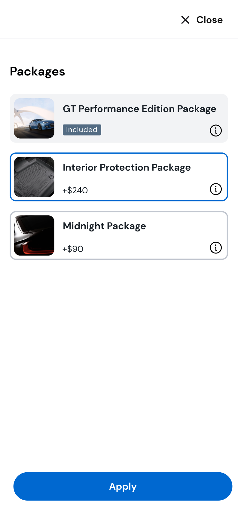 Package Selection