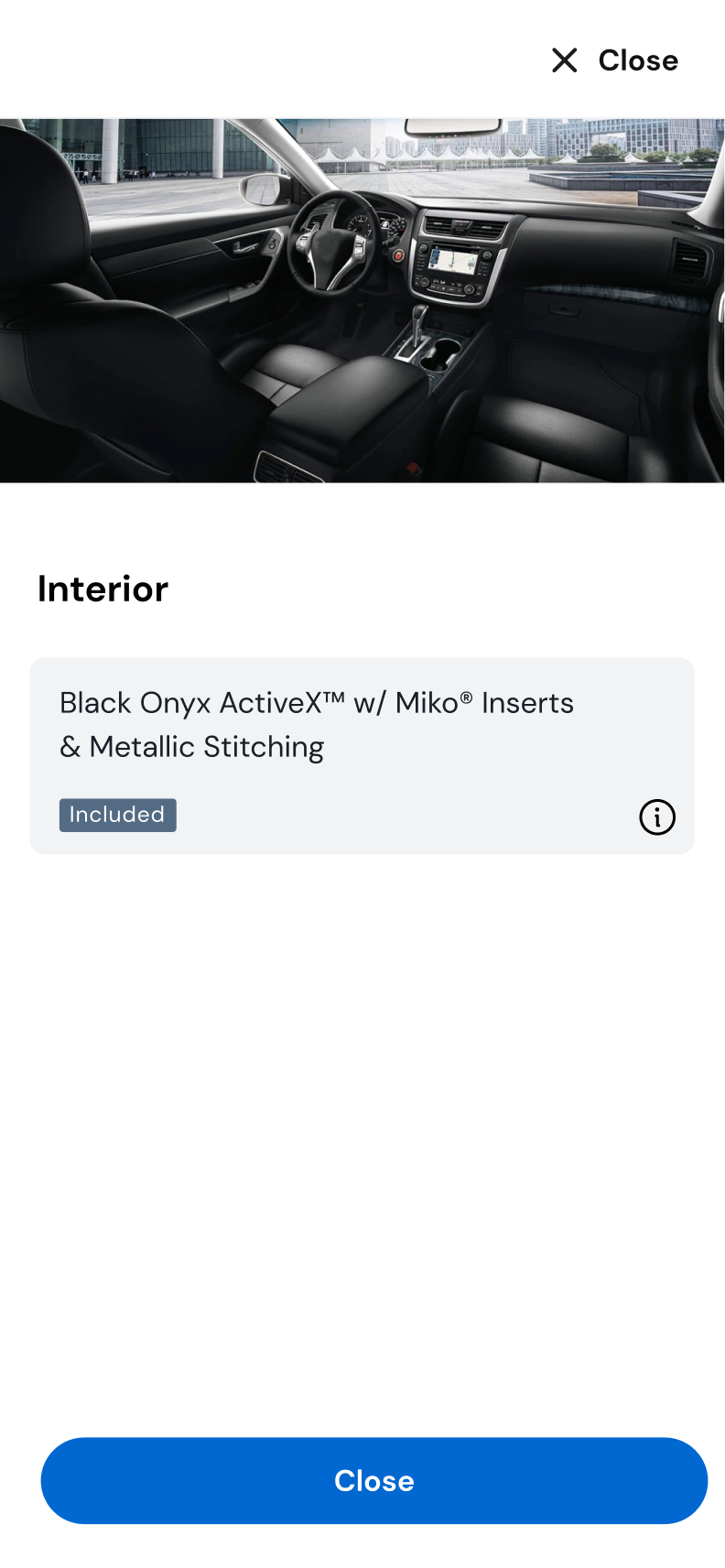 Interior Selection